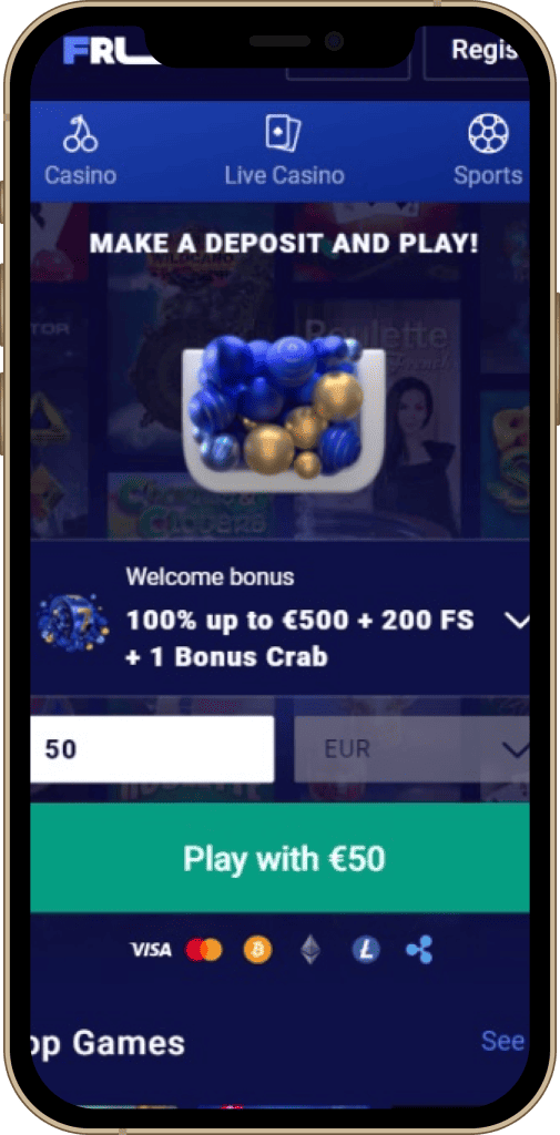 Frumzi Casino Download Mobiele App